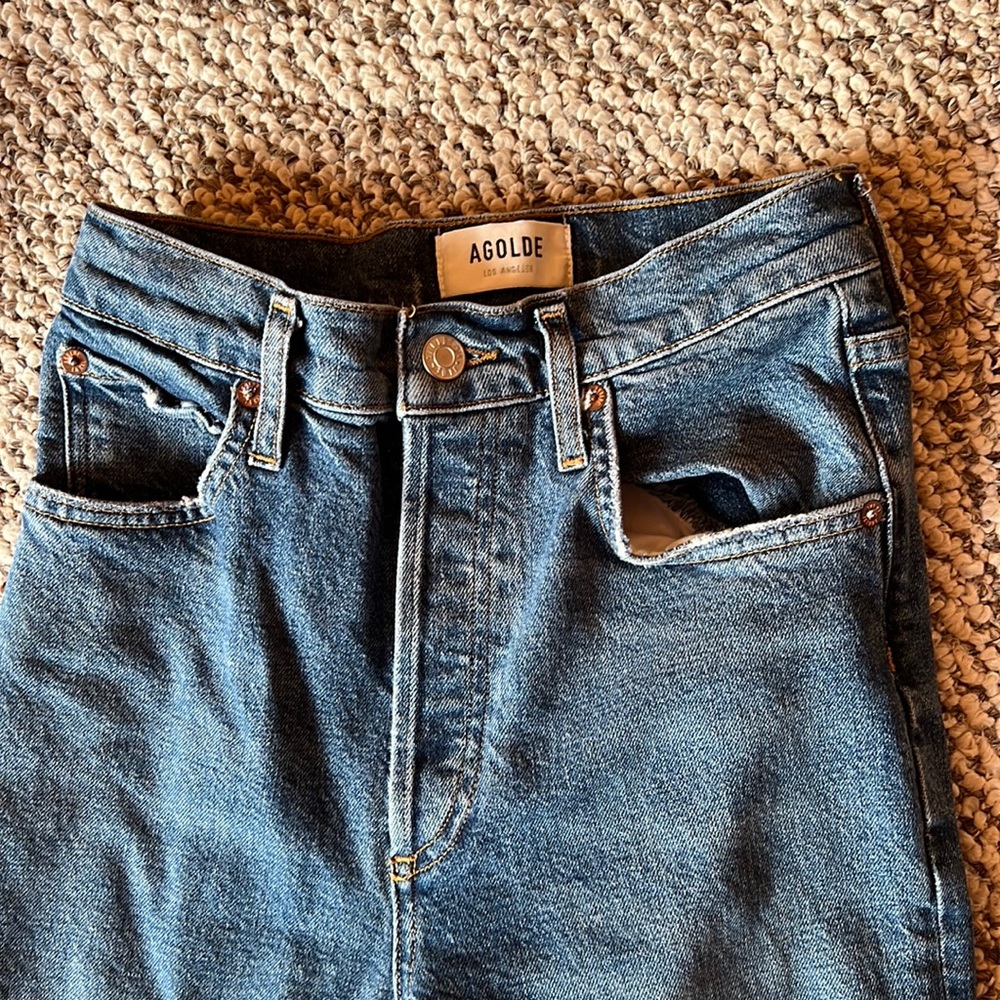 Agolde dark wash jeans, size 24